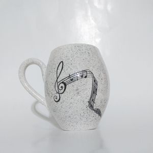 Hand Made Melody Design Coffee Cup NWOT